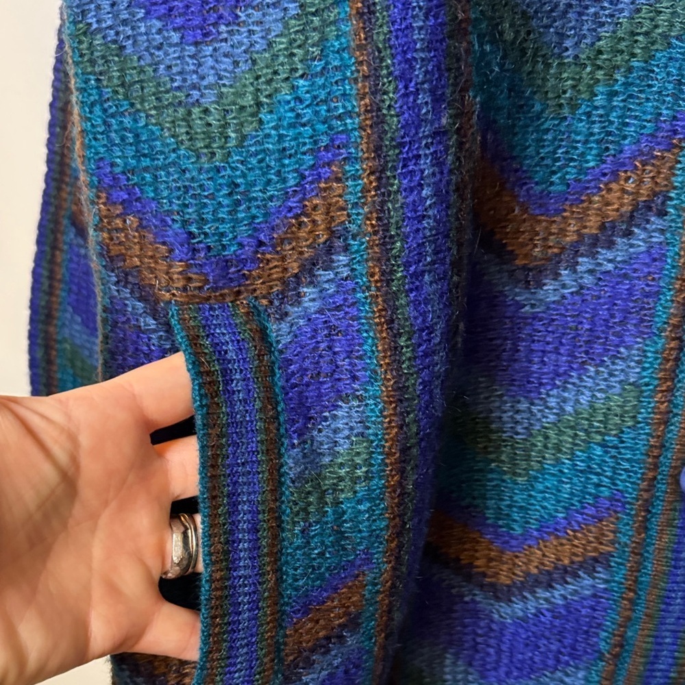 Italian Tuttamaglia Gispa Women’s Vintage Mohair Blend Button Up Cardigan Size M - Picture 5 of 6